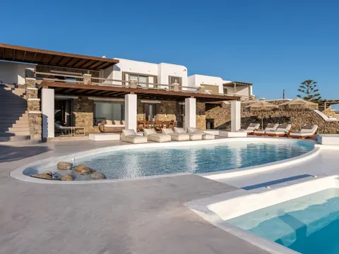 Elegant Villa Panoramic View Sea View, 8 bedrooms in Mykonos search rental For Super Rich