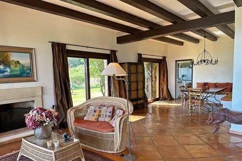 Mediterranean Colonial Villa Panoramic views of the sea & mountain chlorine pool and pond, 7 bedrooms in Santa Eulalia - Ibiza best for sale For Super Rich
