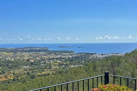 Mediterranean Colonial Villa Panoramic views of the sea & mountain chlorine pool and pond, 7 bedrooms in Santa Eulalia - Ibiza photos for sale For Super Rich