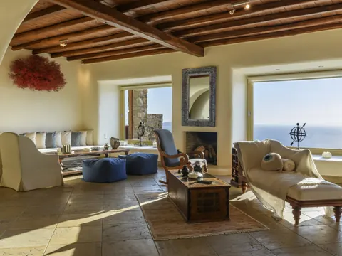 Mykonian style Villa Panoramic View, 800 meters from the Port, 10 bedrooms in Mykonos value for sale For Super Rich