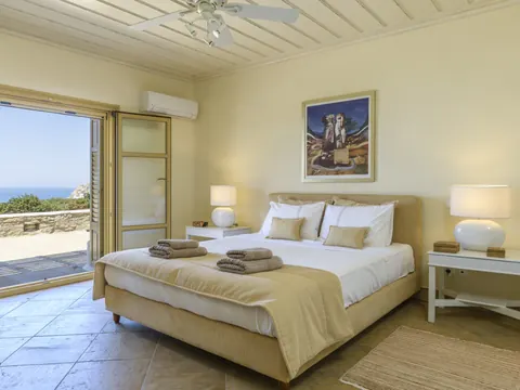 Mykonian style Villa Panoramic View, 800 meters from the Port, 10 bedrooms in Mykonos property for sale For Super Rich