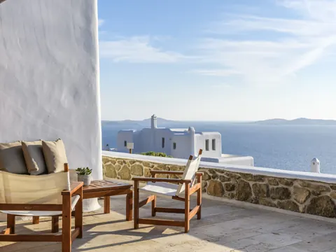 Mykonian style Villa Panoramic View, 800 meters from the Port, 10 bedrooms in Mykonos available for sale For Super Rich