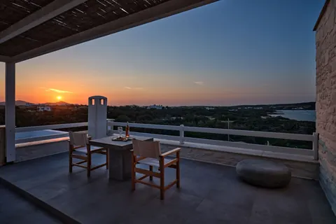 Elegant Villa Beach Front Panoramic sea view of Aegean, 5 bedrooms in Paros ultra luxury rental For Super Rich