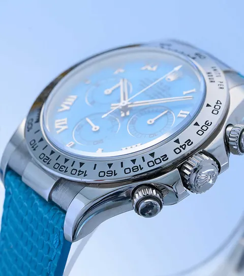 Rolex Daytona Ref. 116519 Beach Blue Turquoise Germany for sale For Super Rich