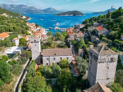 Luxury Castle on the Island of Šipan, panoramic sea view, 5 bedrooms in Dubrovnik properties for sale For Super Rich