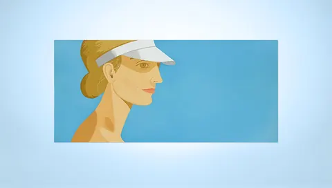 Painting Alex Katz White Visor, 2003 - Alex Katz White Visor, 2003