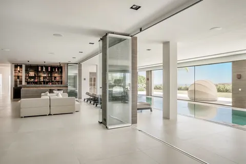 Design Villa Panoramic View Home cinema, wine cellar, gym, 7 bedrooms in Benahavis - Marbella search for sale For Super Rich