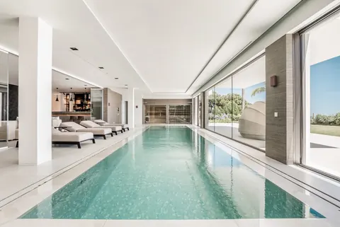 Design Villa Panoramic View Home cinema, wine cellar, gym, 7 bedrooms in Benahavis - Marbella property for sale For Super Rich