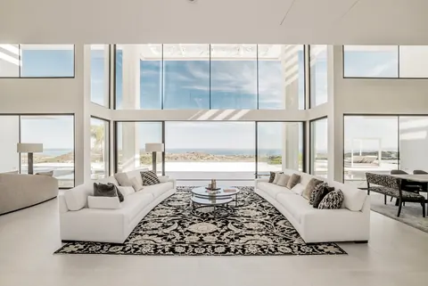 Design Villa Panoramic View Home cinema, wine cellar, gym, 7 bedrooms in Benahavis - Marbella image for sale For Super Rich