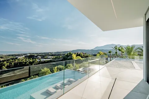 Design Villa Panoramic View Home cinema, wine cellar, gym, 7 bedrooms in Benahavis - Marbella prix for sale For Super Rich
