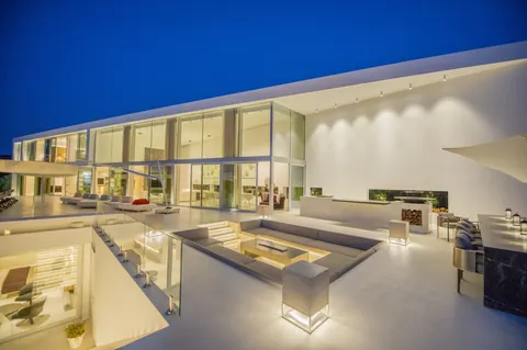 Architectural Villa first line descent to the sea, 6 bedrooms in Cala Tarida - Ibiza available for sale For Super Rich