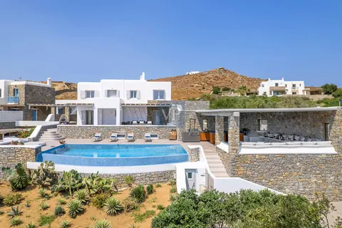 Modern Villa Tranquillo near beaches of Kalafati and Kalo Livadi, 6 bedrooms in Mykonos New for sale For Super Rich