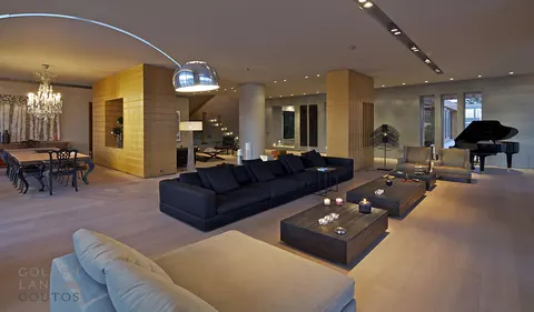 Architectural Villa Private Beach in Agia Marina Sew view & Tennis court, 4 bedrooms in Athens Classified ads for sale For Super Rich