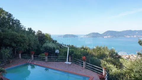 Luxury Villa Panoramic View Sea View, 6 bedrooms in Lerici Villa Bona for sale For Super Rich