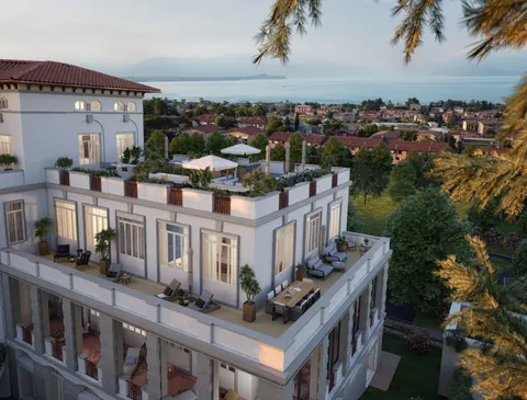 Luxury Penthouse Lake View Panoramic Terrace view, 3 bedrooms in Lake Garda search for sale For Super Rich