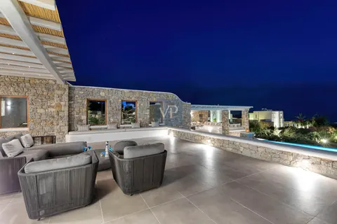 Modern Villa Tranquillo near beaches of Kalafati and Kalo Livadi, 6 bedrooms in Mykonos available for sale For Super Rich