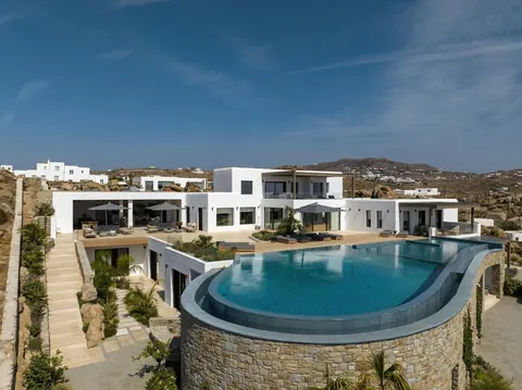 Luxury Villa Panoramic Aegean Sea Views, 10 bedrooms in Mykonos