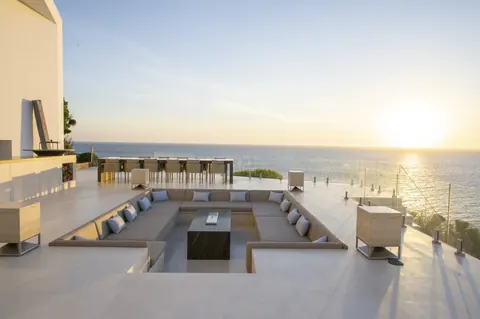 Architectural Villa first line descent to the sea, 6 bedrooms in Cala Tarida - Ibiza property for sale For Super Rich