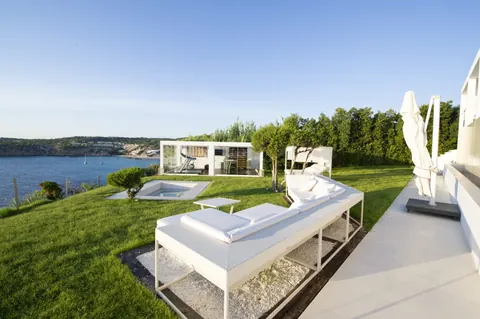 Architectural Villa first line descent to the sea, 6 bedrooms in Cala Tarida - Ibiza best for sale For Super Rich