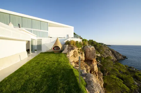 Architectural Villa first line descent to the sea, 6 bedrooms in Cala Tarida - Ibiza value for sale For Super Rich