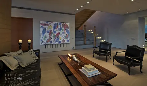 Architectural Villa Private Beach in Agia Marina Sew view & Tennis court, 4 bedrooms in Athens top for sale For Super Rich