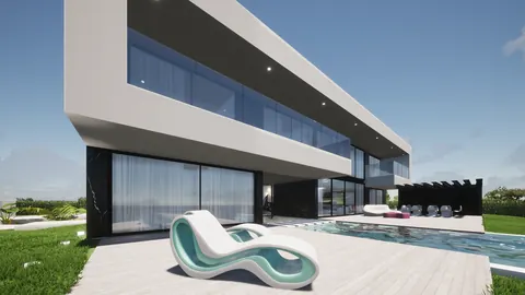 Architectural Villa Golf View sparkling swimming pool, 5 bedrooms in Almada search for sale For Super Rich