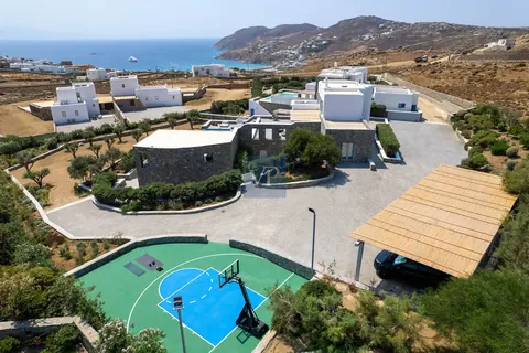 Modern Villa Tranquillo near beaches of Kalafati and Kalo Livadi, 6 bedrooms in Mykonos best for sale For Super Rich