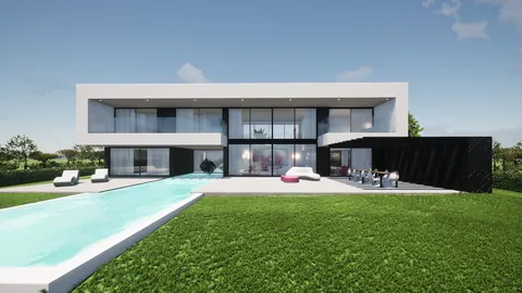 Architectural Villa Golf View sparkling swimming pool, 5 bedrooms in Almada buy for sale For Super Rich