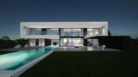 Architectural Villa Golf View sparkling swimming pool, 5 bedrooms in Almada top for sale For Super Rich