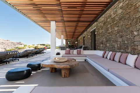 Luxury Villa Alegria Sea View with 120m2 Infinity pool, 7 bedrooms in Mykonos buy for sale For Super Rich