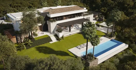 High-end Villa 62 m2 designer kitchen spectacular south facing, 8 bedrooms in  Benahavis - La Zagaleta Marbella