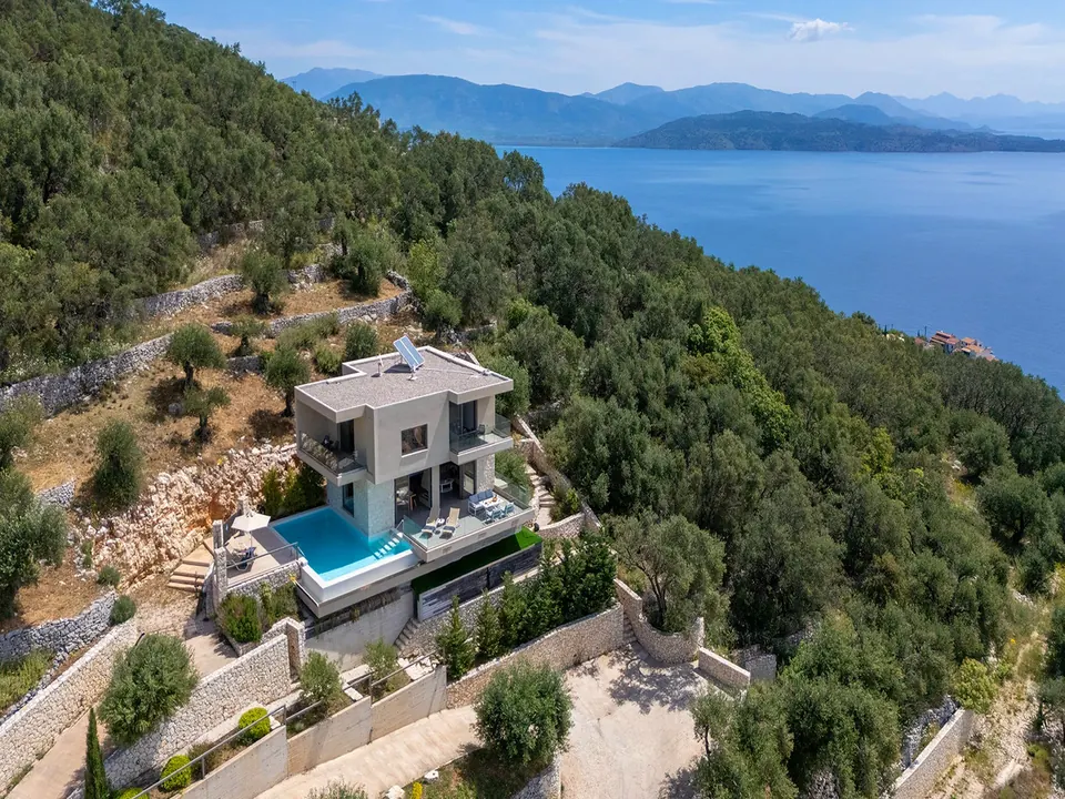 Modern Villa Panoramic View Infinity pool, 4 bedrooms in Corfu for sale For Super Rich Modern Villa Panoramic View Infinity pool, 4 bedrooms in Corfu for sale For Super Rich