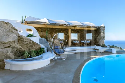Luxury Villa Amazing views to the Aegean sea Pool & jacuzzi, 9 bedrooms in Mykonos 1018 Mykonos for sale For Super Rich