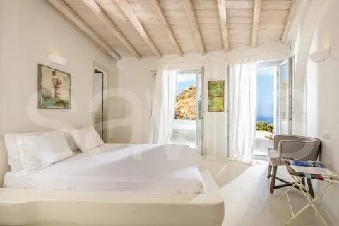 Luxury Villa Amazing views to the Aegean sea Pool & jacuzzi, 9 bedrooms in Mykonos expensive for sale For Super Rich