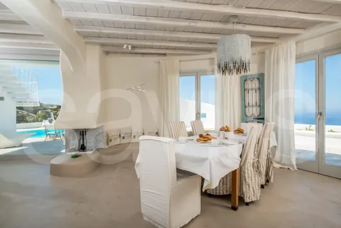 Luxury Villa Amazing views to the Aegean sea Pool & jacuzzi, 9 bedrooms in Mykonos top for sale For Super Rich