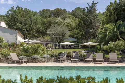 Elegant Villa views over the surrounding hills Swimming pool, pool house area, sauna, 8 bedrooms in Valbonne - French Riviera search for sale For Super Rich