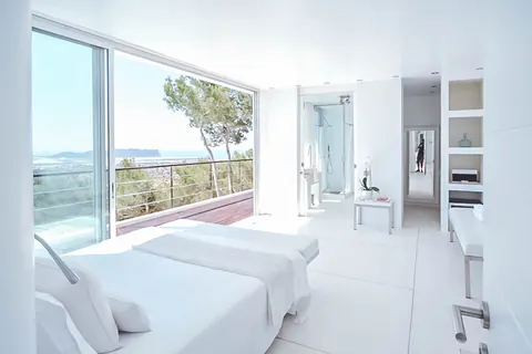 Modern Minimalist Villa 180º panoramic views Nice swimming pool, 8 bedrooms in San José - Ibiza value for sale For Super Rich