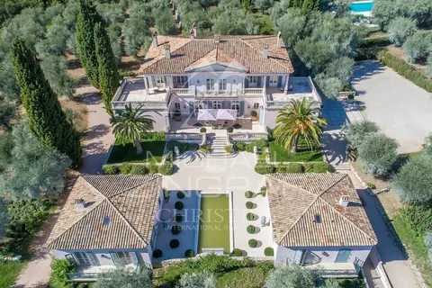 Palladian Style Villa Panoramic View 800 Olive trees, 9 bedrooms in Grasse - French Riviera