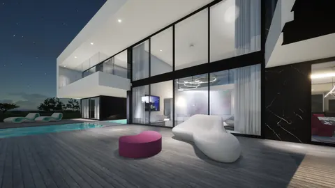 Architectural Villa Golf View sparkling swimming pool, 5 bedrooms in Almada real estate for sale For Super Rich