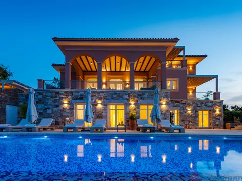 Premium Villa Panoramic View, 3-minute walk from the private beach, 6 bedrooms in Crete properties for sale For Super Rich