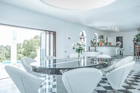 Modern Minimalist Villa Sea View most exclusive Bay on the island, 5 bedrooms in San José - Ibiza Classified ads for sale For Super Rich