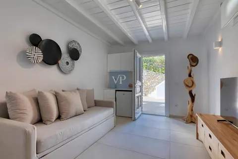 Modern Villa Tranquillo near beaches of Kalafati and Kalo Livadi, 6 bedrooms in Mykonos expensive for sale For Super Rich