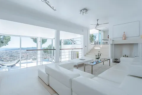Modern Minimalist Villa 180º panoramic views Nice swimming pool, 8 bedrooms in San José - Ibiza top for sale For Super Rich