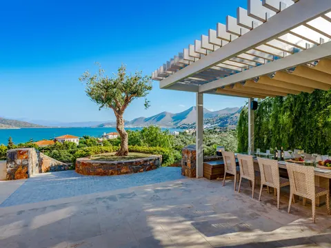 Premium Villa Panoramic View, 3-minute walk from the private beach, 6 bedrooms in Crete property for sale For Super Rich