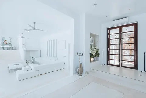 Modern Minimalist Villa 180º panoramic views Nice swimming pool, 8 bedrooms in San José - Ibiza real estate for sale For Super Rich