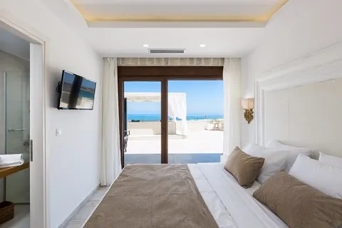 Luxury Villa Beach Front Sea View, 6 bedrooms in Bali Rethymno ultra luxury for sale For Super Rich