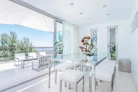 Modern Minimalist Villa 180º panoramic views Nice swimming pool, 8 bedrooms in San José - Ibiza luxury for sale For Super Rich