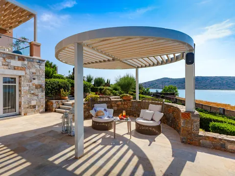 Premium Villa Panoramic View, 3-minute walk from the private beach, 6 bedrooms in Crete value for sale For Super Rich