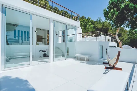 Modern Minimalist Villa 180º panoramic views Nice swimming pool, 8 bedrooms in San José - Ibiza ultra luxury for sale For Super Rich