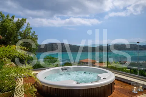 Elegant Villa waterfront property private beach & jacuzzi, 5 bedrooms in Elounda - Crete property for sale For Super Rich Elegant Villa waterfront property private beach & jacuzzi, 5 bedrooms in Elounda - Crete property for sale For Super Rich
